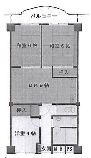 大森ハイツ(3DK/2階)の間取り写真