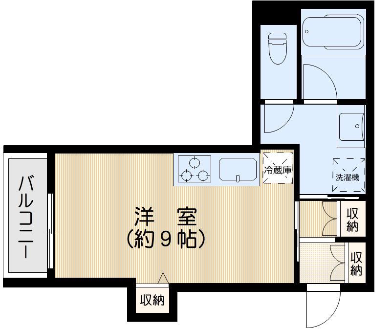 メゾン ド 翔 II(ワンルーム/1階)の間取り写真