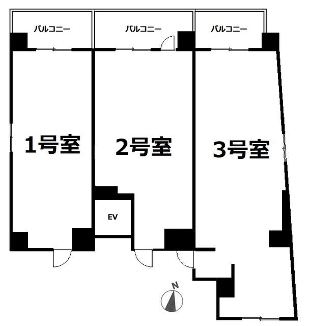 PORTSIDE URBAN RESIDENCEポートサイドアーバン(1LDK/4階)の間取り写真