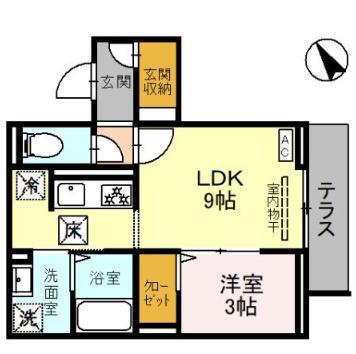 D-SERENO志木幸町(1LDK/1階)の間取り写真