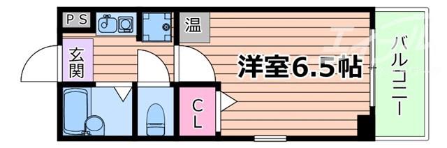 ハイムグレース(1K/4階)の間取り写真