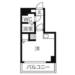 リベール名駅南(ワンルーム/7階)の間取り写真