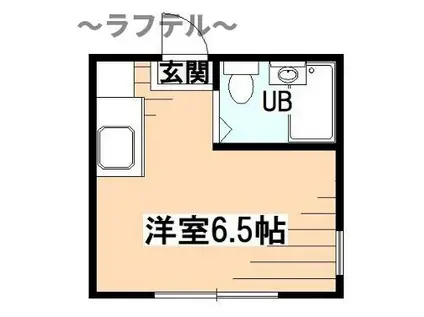 コーポメイプル2S(ワンルーム/1階)の間取り写真