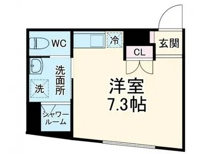 FLAT八千代村上(ワンルーム/2階)の間取り写真