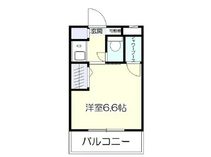 ハイツOS-Ⅰ(1K/2階)の間取り写真