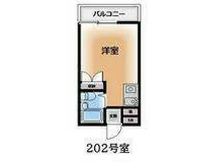 THT藤が丘(ワンルーム/2階)の間取り写真