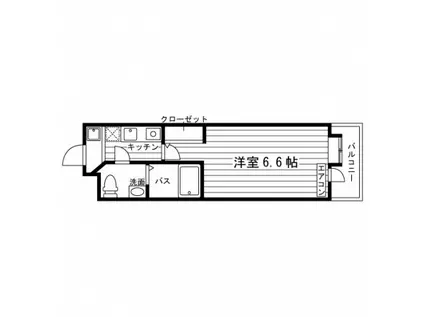 アークヒル玉川学園(1K/2階)の間取り写真
