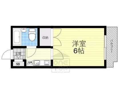 元町壱番館(1K/6階)の間取り写真