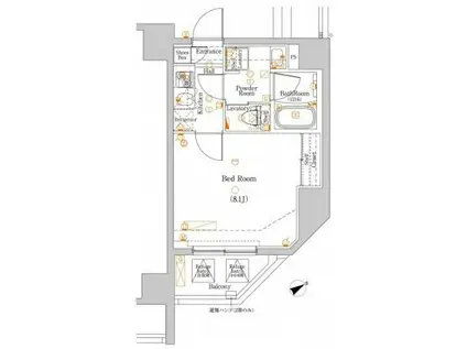 DIPS板橋駅前公園(1K/2階)の間取り写真