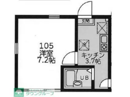 ルミエール上板橋(1K/1階)の間取り写真