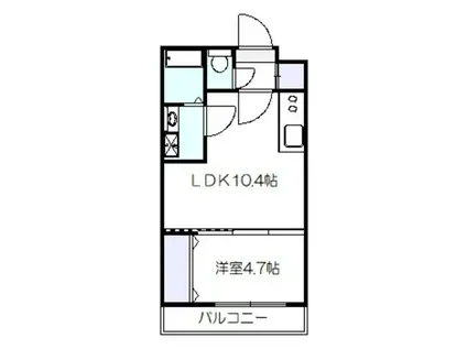 TKアンバーコート浜寺III(1LDK/3階)の間取り写真