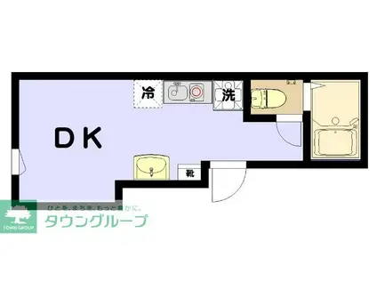 アールヒルズ日本橋(ワンルーム/2階)の間取り写真