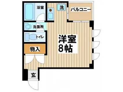 マンション松村(1K/3階)の間取り写真