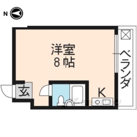 ハイツアリックス(ワンルーム/3階)の間取り写真