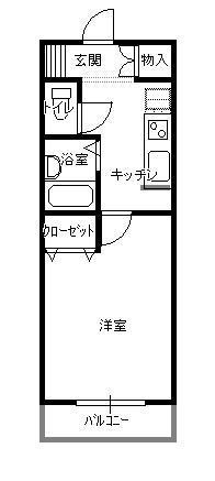 レジデンスコスモANNEX(1K/3階)の間取り写真