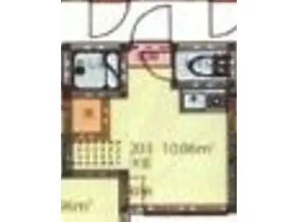 ゴールデンヒルズ(ワンルーム/2階)の間取り写真