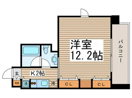 ニューシティアパ-トメンツ亀戸(1K/6階)の間取り写真