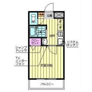 ロイヤルハイツ東八(1K/1階)の間取り写真