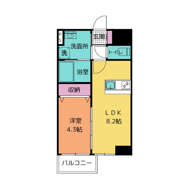 ファウンテンヒルズ御殿場(1LDK/3階)の間取り写真