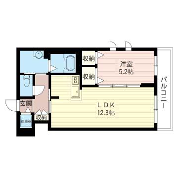 MAHANA HOUSE(1LDK/1階)の間取り写真