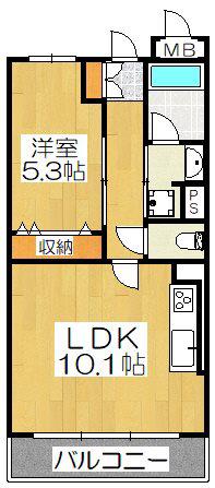 シュピア・メゾン油小路(1LDK/4階)の間取り写真