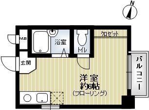 本山INGVILLA(ワンルーム/3階)の間取り写真