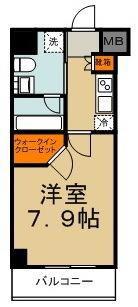 シーフォルム下丸子アジールコート(1K/3階)の間取り写真
