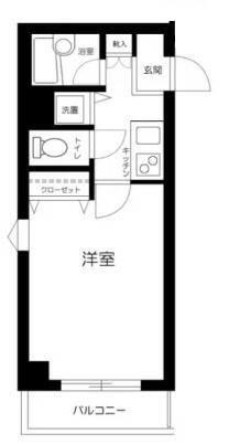 OLIO東長崎(1K/3階)の間取り写真