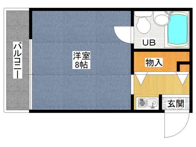 シティライフ桜ヶ丘(ワンルーム/2階)の間取り写真