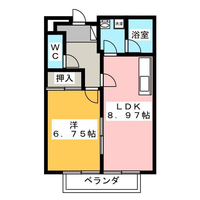 サープラスコヤマ(1LDK/1階)の間取り写真