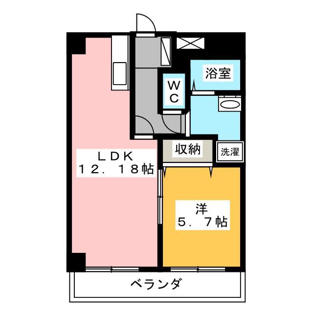 ベルウッドマンション(1LDK/3階)の間取り写真