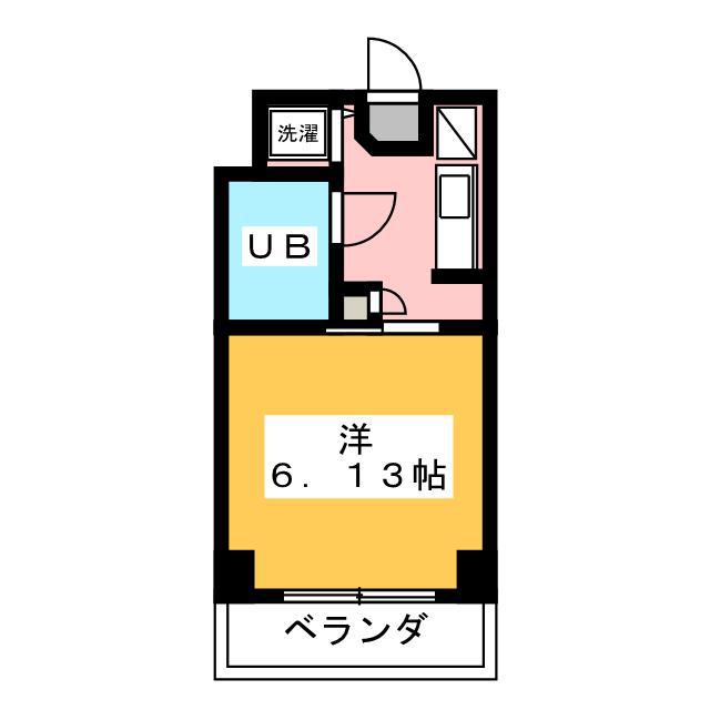 ベルヴ八王子(1K/2階)の間取り写真