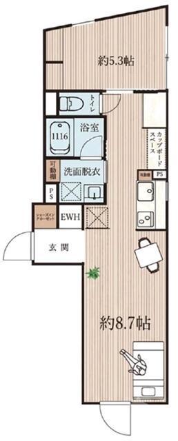 JR山手線 大塚駅(東京) 徒歩3分 5階建 築1年(ワンルーム/3階)の間取り写真
