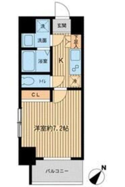 PRIMAL MACHIDA(1K/9階)の間取り写真