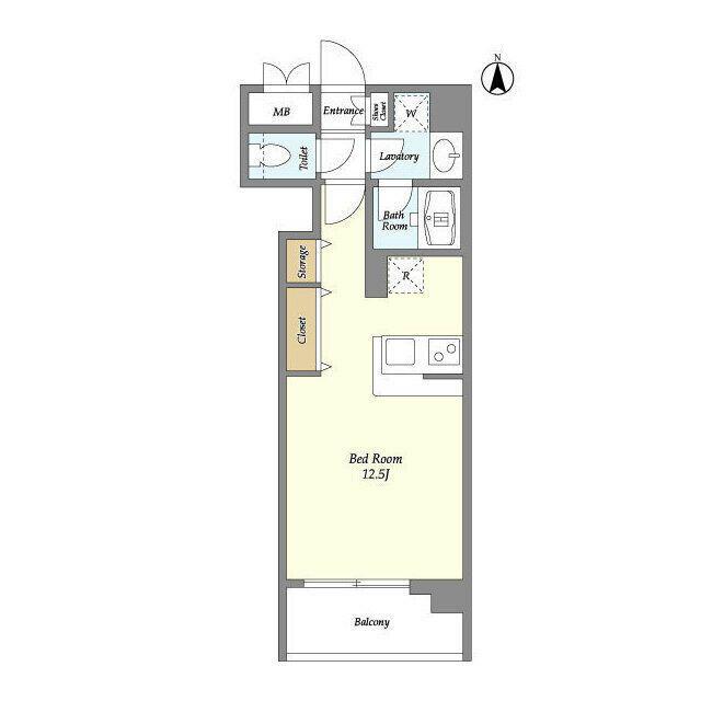 NIKKO APARTMENT HOUSE(ワンルーム/2階)の間取り写真