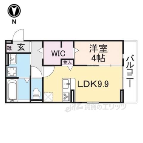VIER CASAA(1LDK/1階)の間取り写真