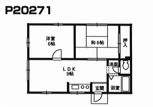 メゾン・ビュー(2LDK/2階)の間取り写真