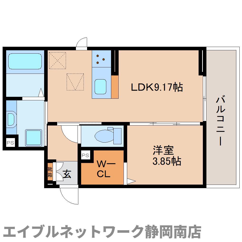 アマルフィ(1LDK/1階)の間取り写真