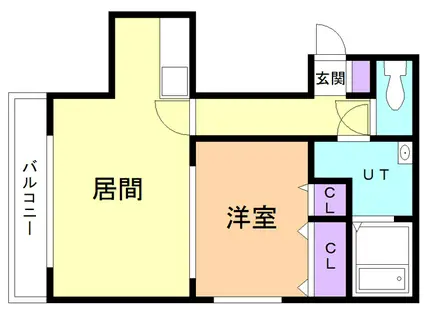 ケントヘイマ(1LDK/3階)の間取り写真
