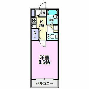 ロイヤルMIZUNO(1K/3階)の間取り写真