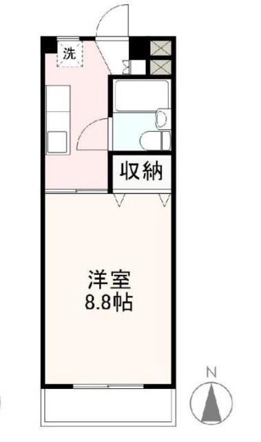 プレアール仏生山I・II(1K/2階)の間取り写真