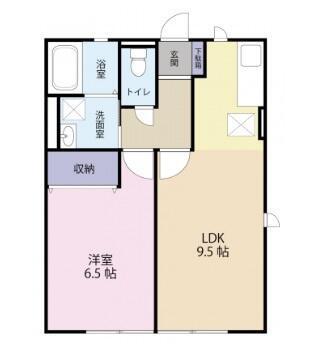 ロイヤル宝田(1LDK/1階)の間取り写真