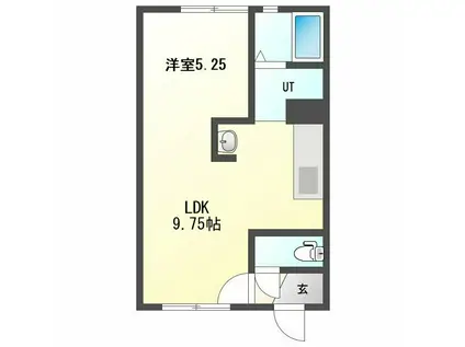 BJ CLUB(1LDK/2階)の間取り写真