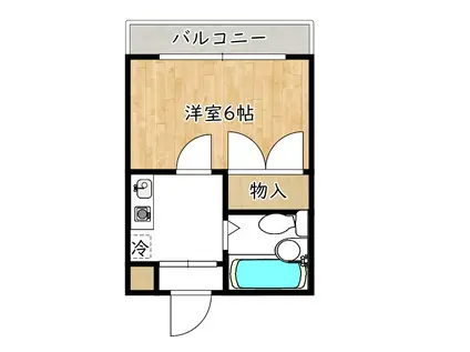 レナジア和泉府中(1K/1階)の間取り写真