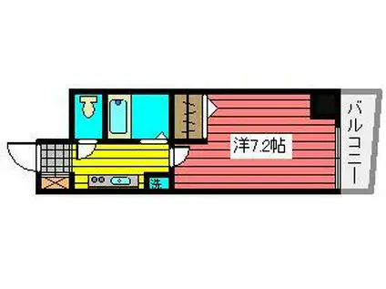 スパシエグラフィカレジデンス(1K/4階)の間取り写真