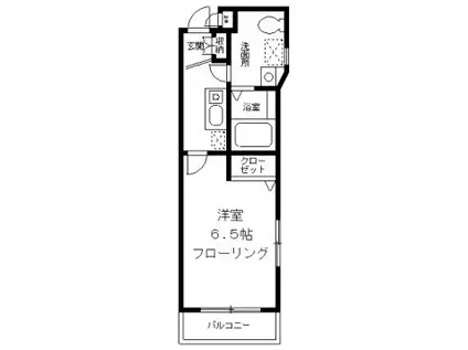 アルジオーネ池尻(1K/1階)の間取り写真