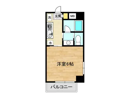 MAISON DE I.S.O(1K/2階)の間取り写真