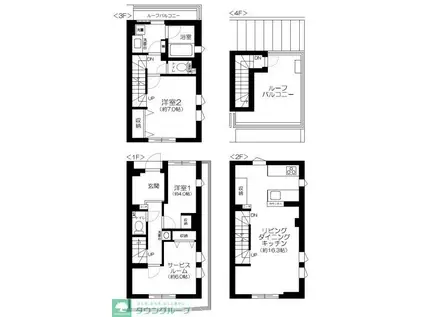 リムテラス駒場(2SLDK/1階)の間取り写真