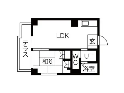 ネクストライフ白沢(1LDK/2階)の間取り写真