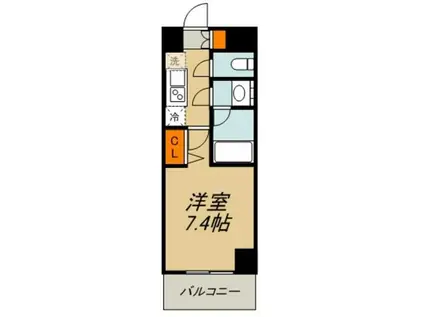 アルテシモ シェルト(1K/7階)の間取り写真